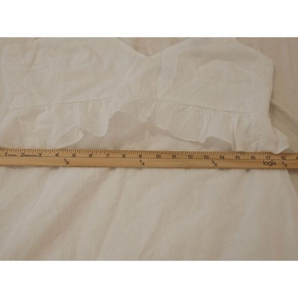 TRIXXI Womens White Lined Spaghetti Strap Mini Fit + Flare Dress Juniors XXL - Picture 2 of 6